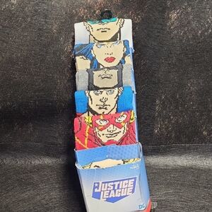 Justice League Character Socks 6 Pair Set